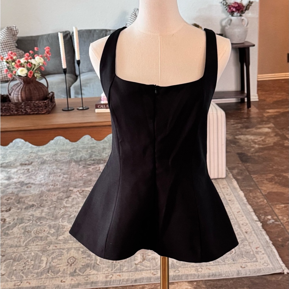 Zara Black Sleeveless Blouse
